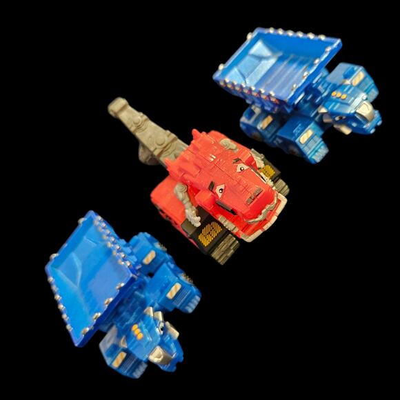 Hot Wheels DinoTrux Ton-Ton & Dozer Crane Die-Cast Lot of 3 Figures 2015 - Picture 1 of 7